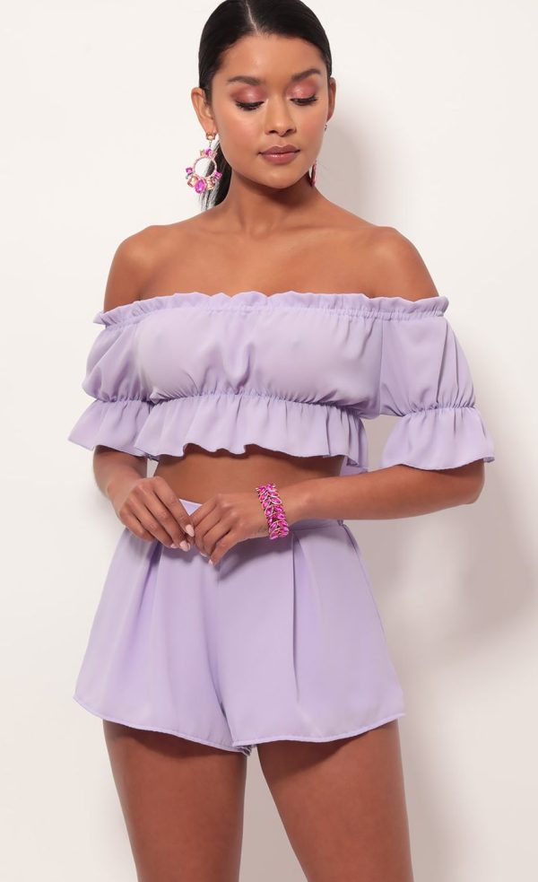 Two Piece Set In Lavender - Image 5