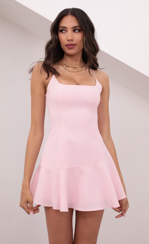 Lolita Ruffle Dress in Pink - Image 5