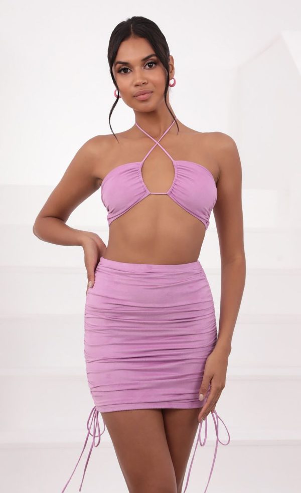 Scrunch Two Piece Set in Lilac - Image 6