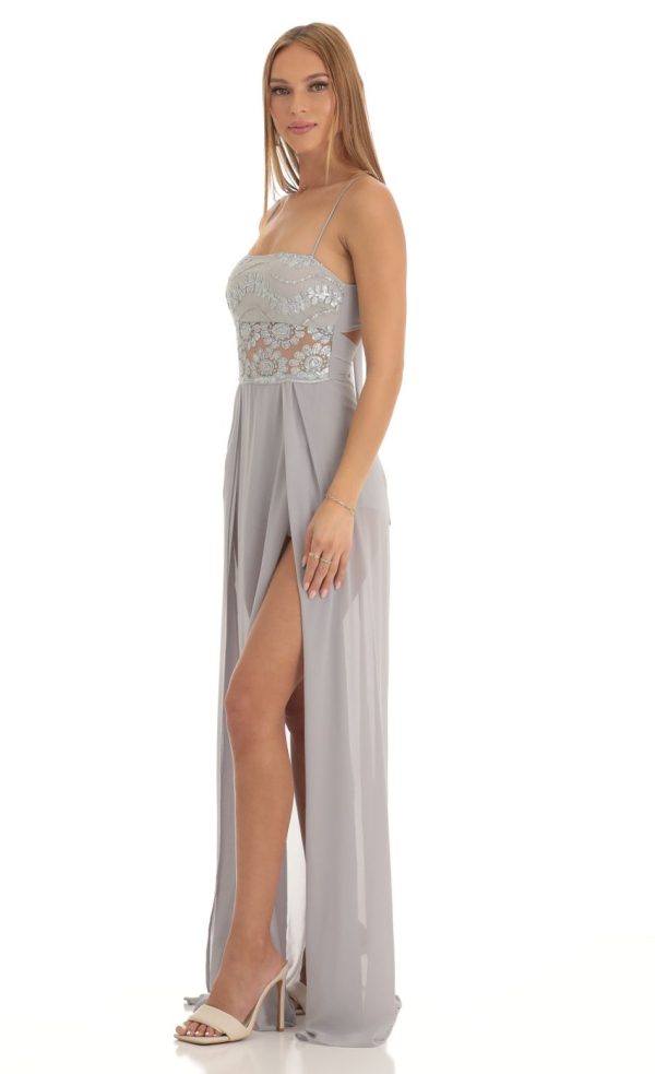 Maxi Dress in Grey - Image 3