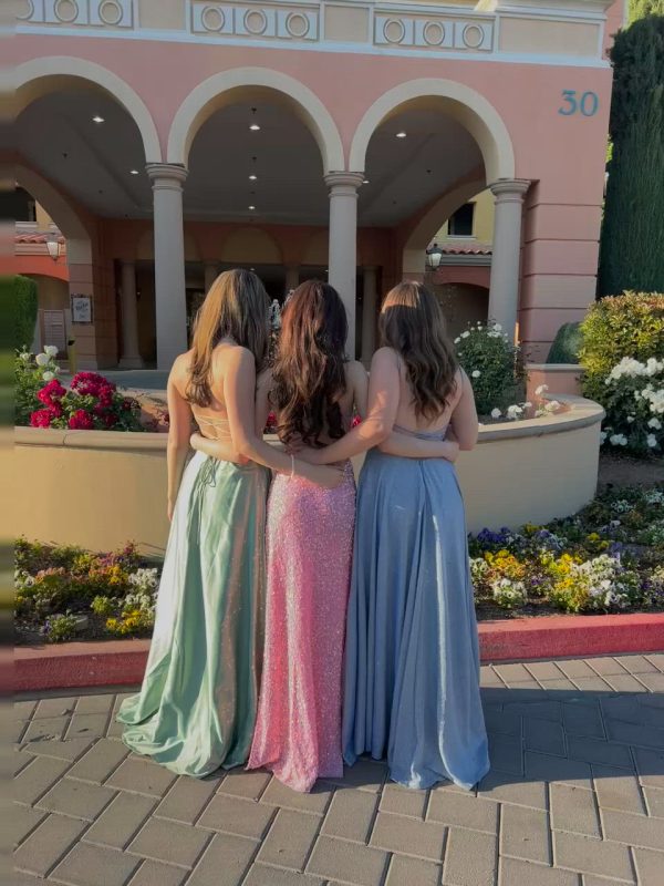 Velvet Sequin Maxi Dress in Pink - Image 4