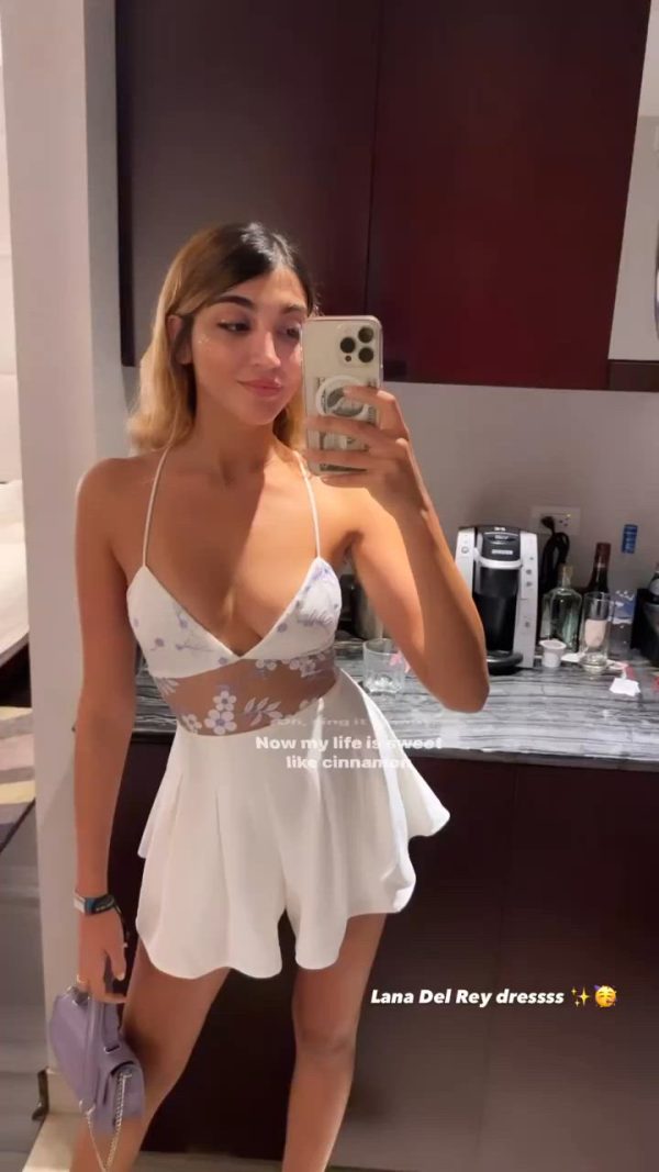 Lace Romper in White - Image 6
