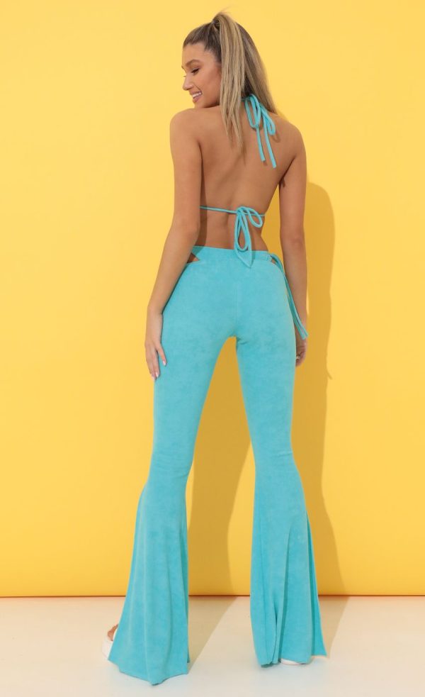 Terrycloth Pants in Blue - Image 3