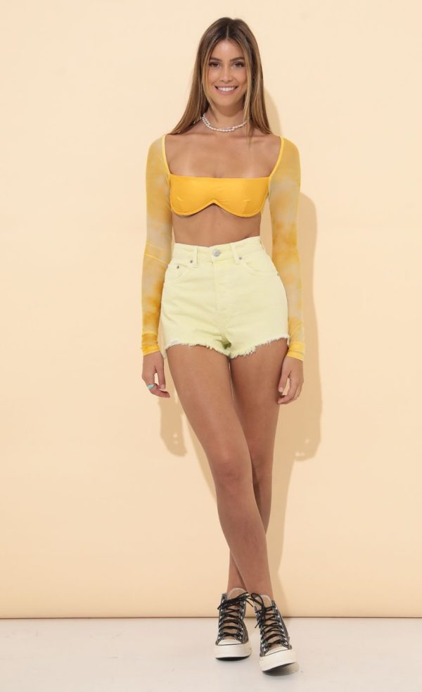 Long Sleeve Top in Yellow - Image 4