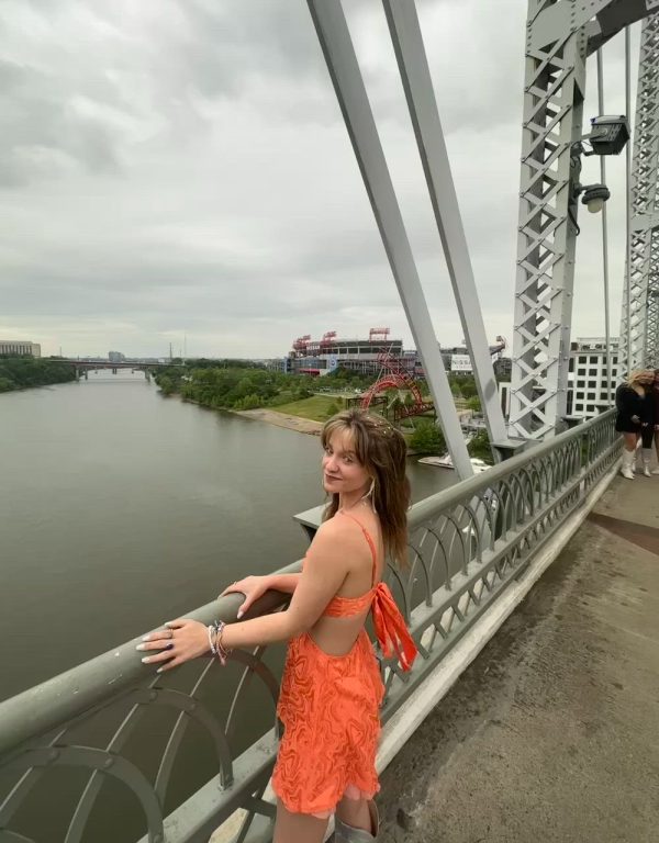 Chiffon Cutout Romper in Pink - Image 5