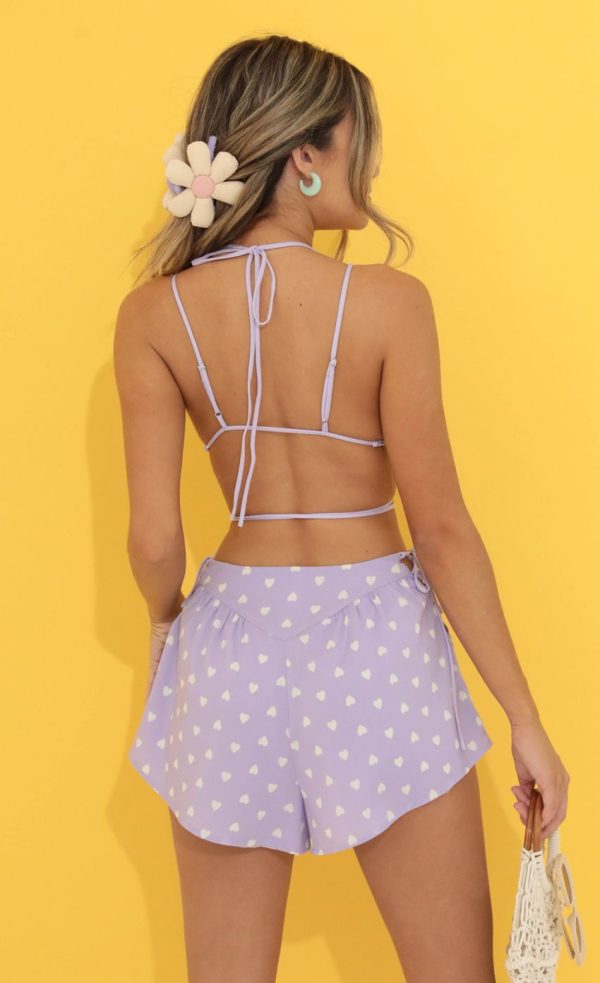 Chiffon Two Piece Set in Purple - Image 2