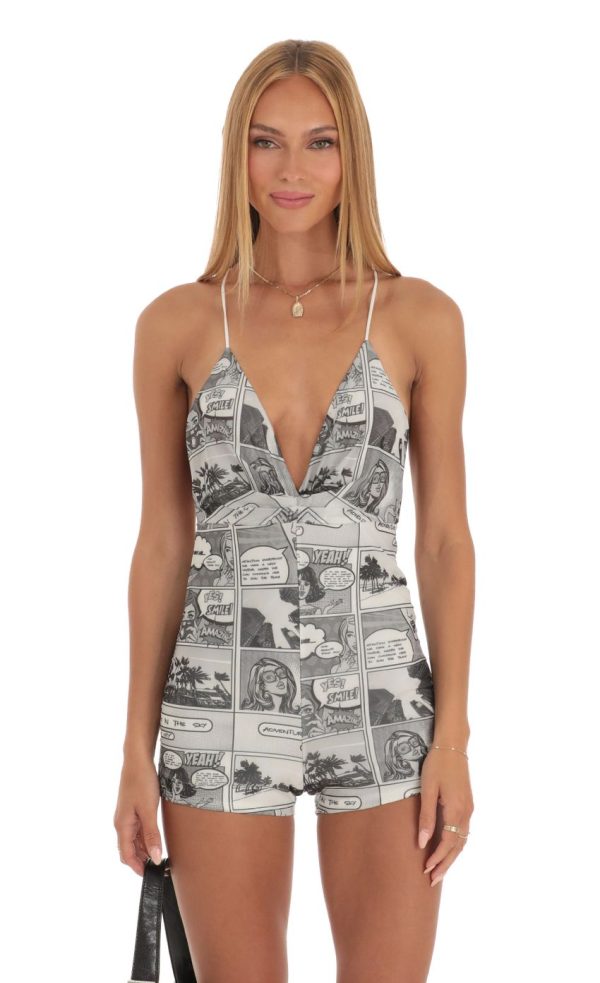Romper in Comics Print - Image 4