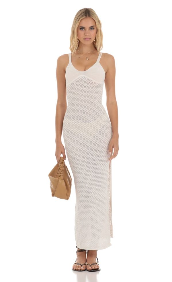 Crochet Dress in Ivory
