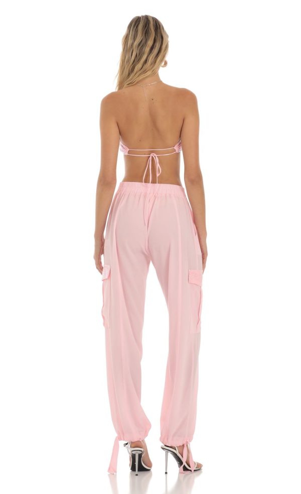 Sequin Two Piece Set in Pink - Image 2