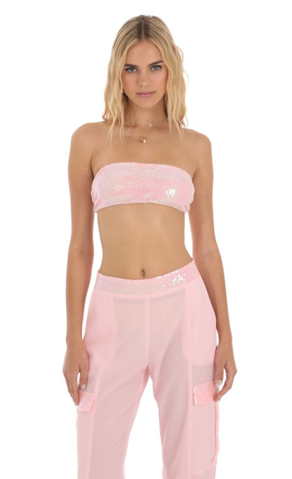 Sequin Two Piece Set in Pink - Image 5