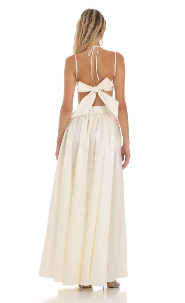 Maxi Two Piece Set in Cream