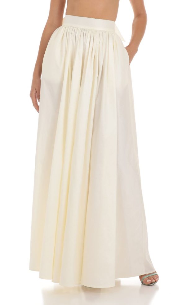 Maxi Two Piece Set in Cream - Image 4