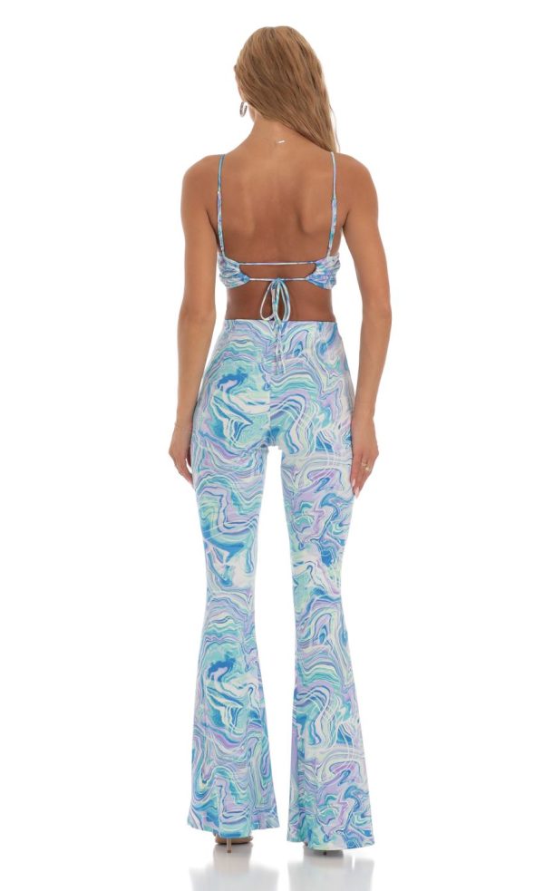 Swirl Two Piece Set in Blue - Image 2