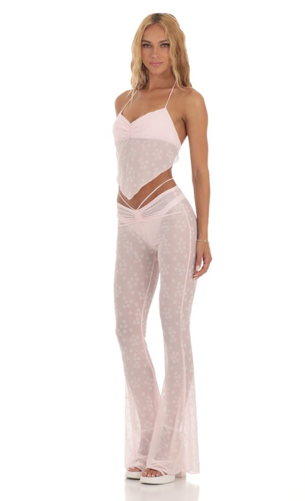 Floral Three Piece Set in Pink - Image 3