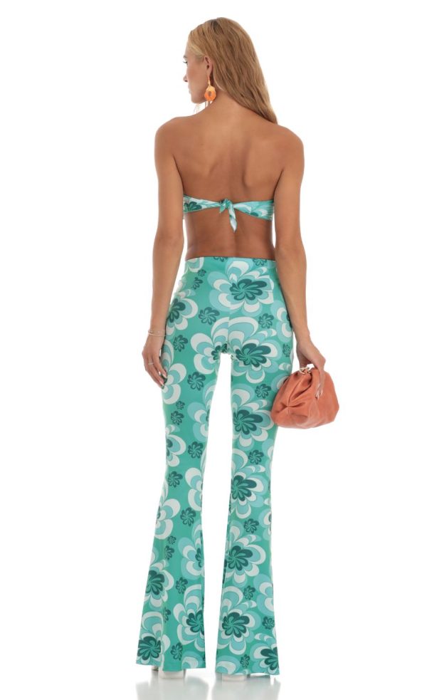 Floral Two Piece Set in Green - Image 2