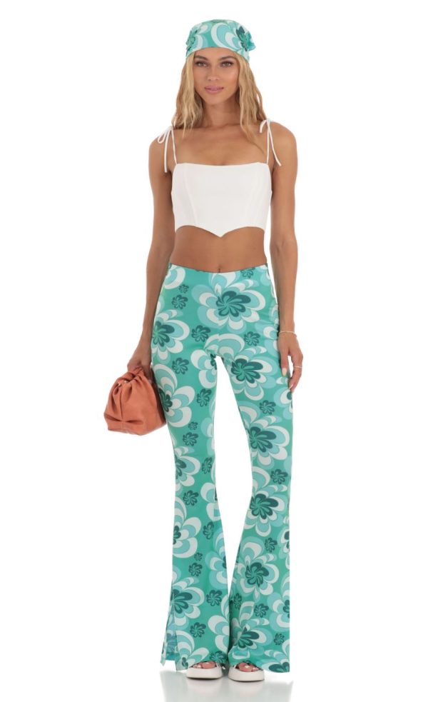 Floral Two Piece Set in Green - Image 6