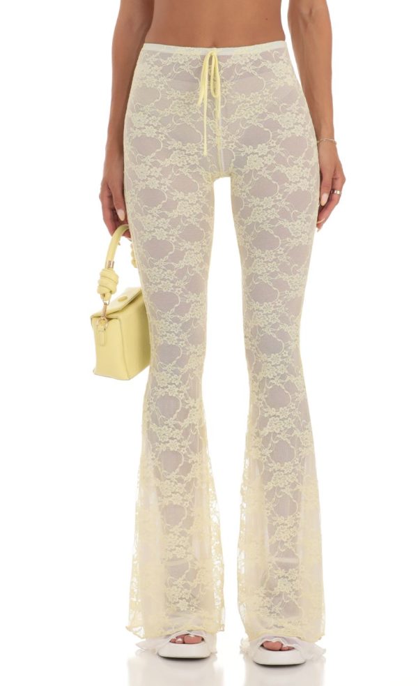 Lace Three Piece Set in Yellow - Image 5