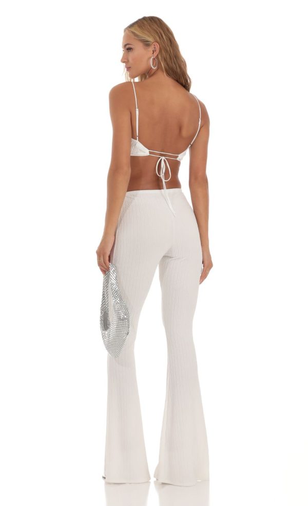 Crinkle Two Piece Set in White - Image 2