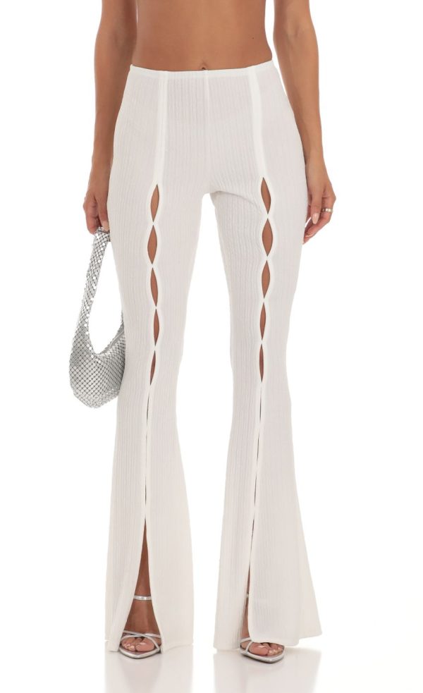 Crinkle Two Piece Set in White - Image 4