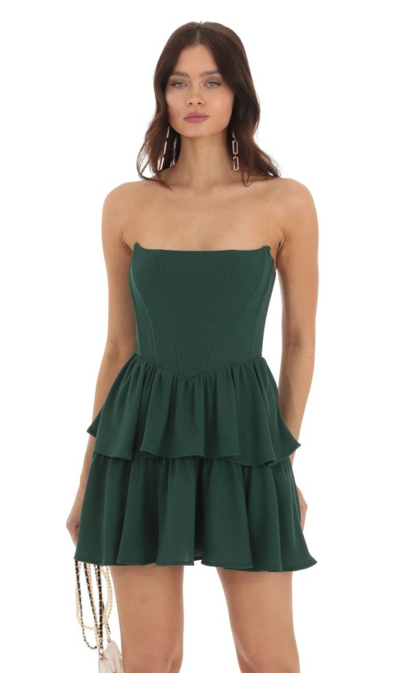 Corset Dress in Green