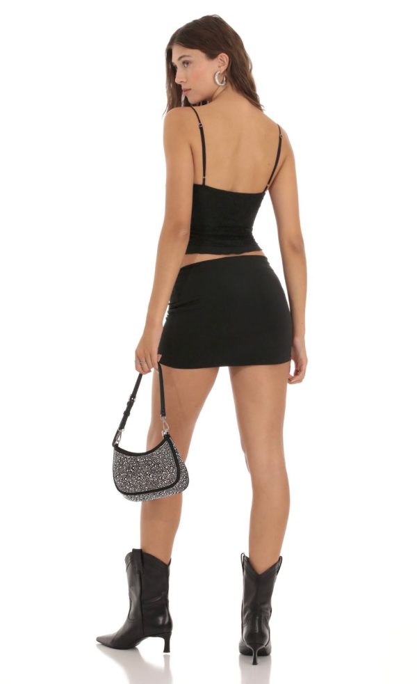 Gretchen Lace Two Piece Set in Black - Image 2