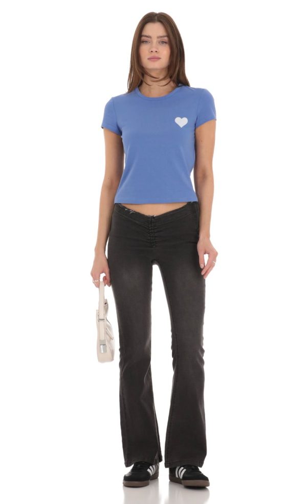 Heart Beverly Hills T-Shirt in Blue - Image 4