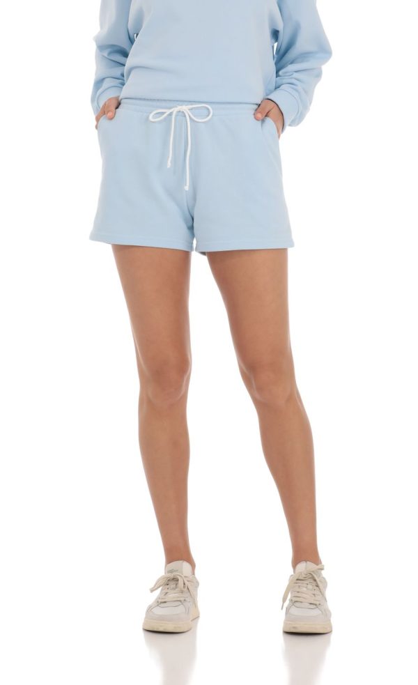 Sweat Shorts in Baby Blue - Image 4
