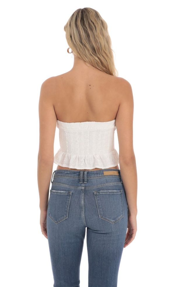 Button Up Top in White - Image 2