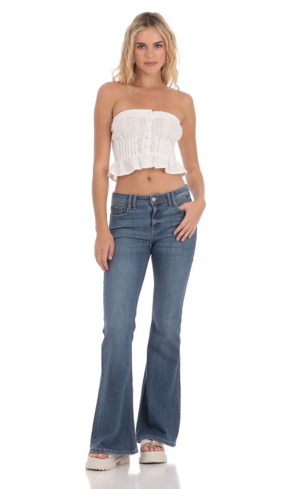 Button Up Top in White - Image 4