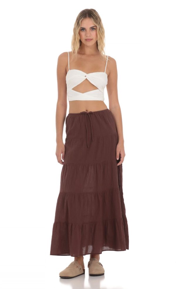 Cutout Top in White - Image 4