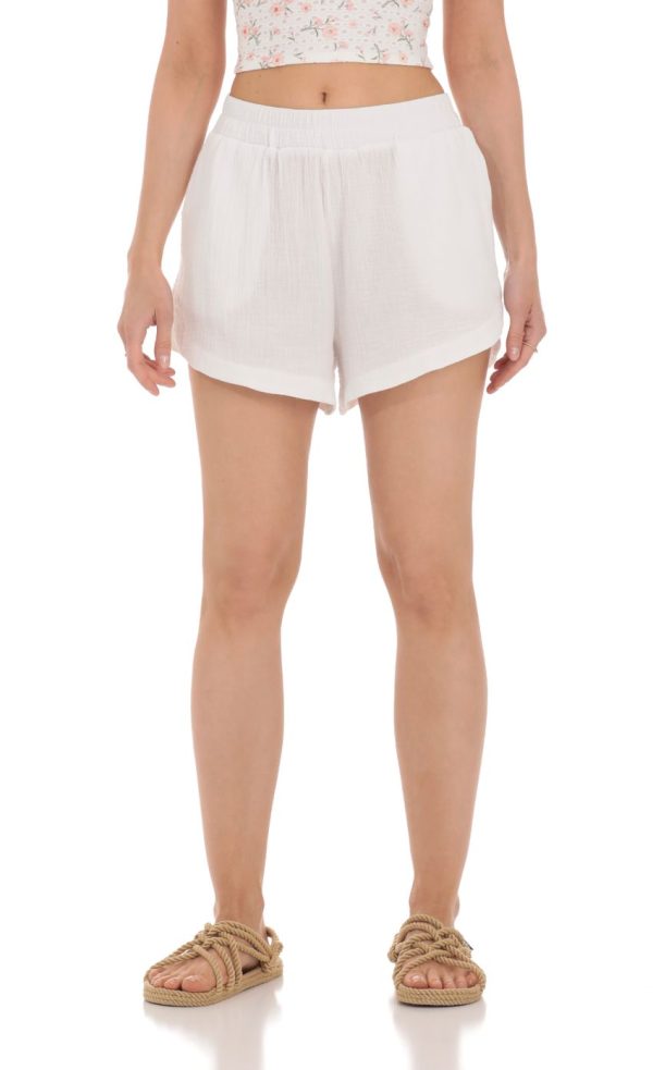 Dolphin Shorts in White - Image 4