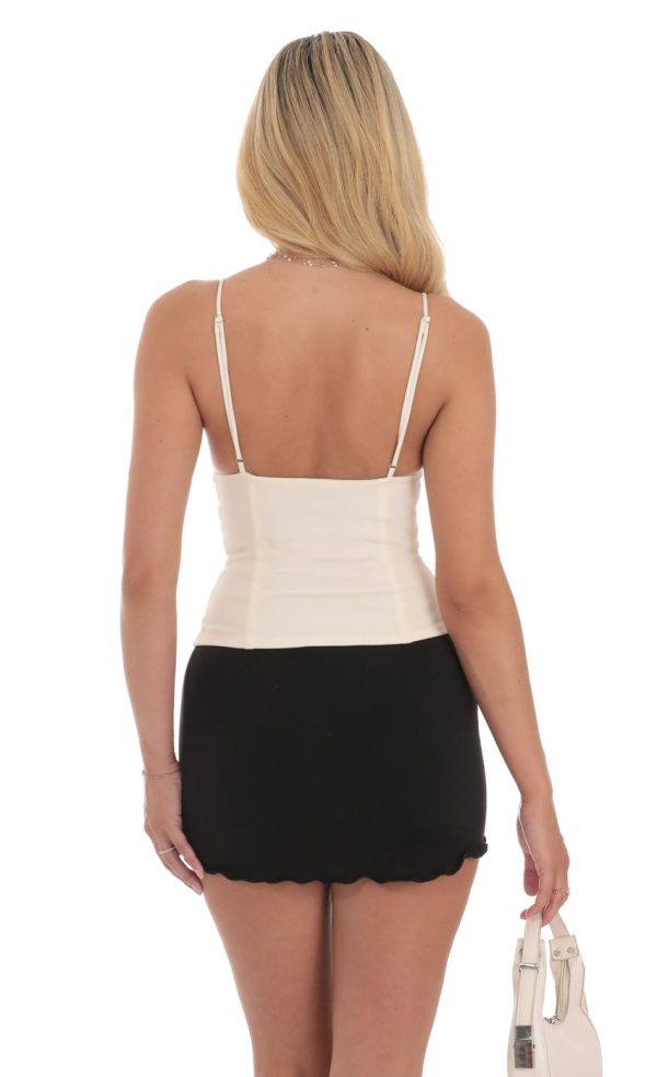 Lace Cup Top in Cream - Image 2
