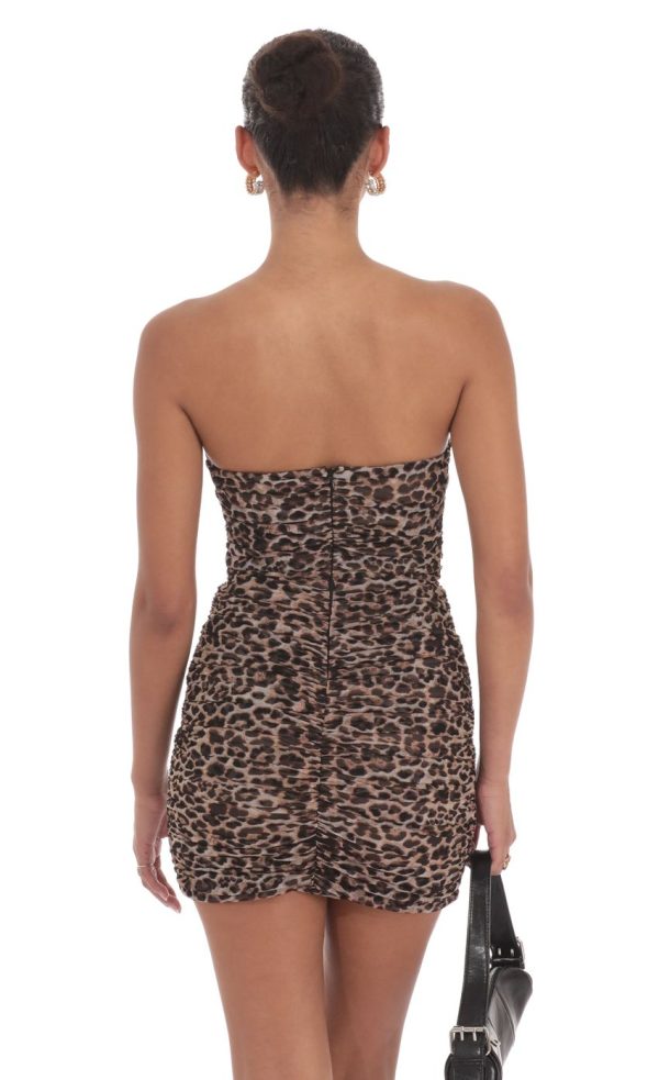 Mesh Corset in Cheetah Print - Image 2