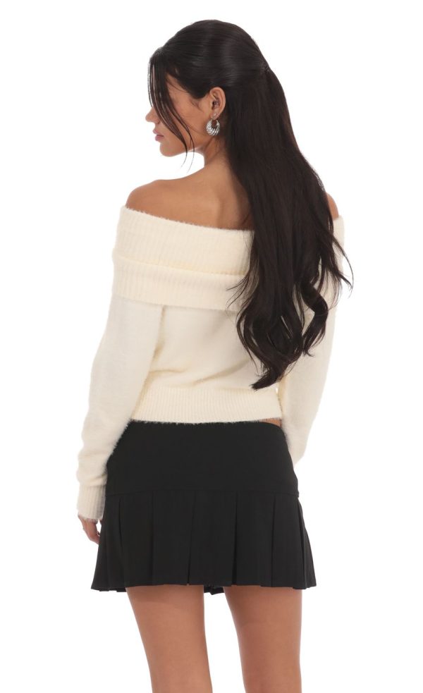 Pleated Skort in Black - Image 3
