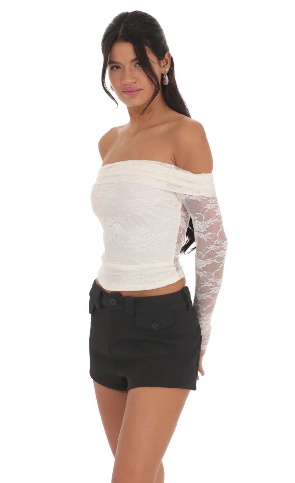 Mini Shorts in Black - Image 3