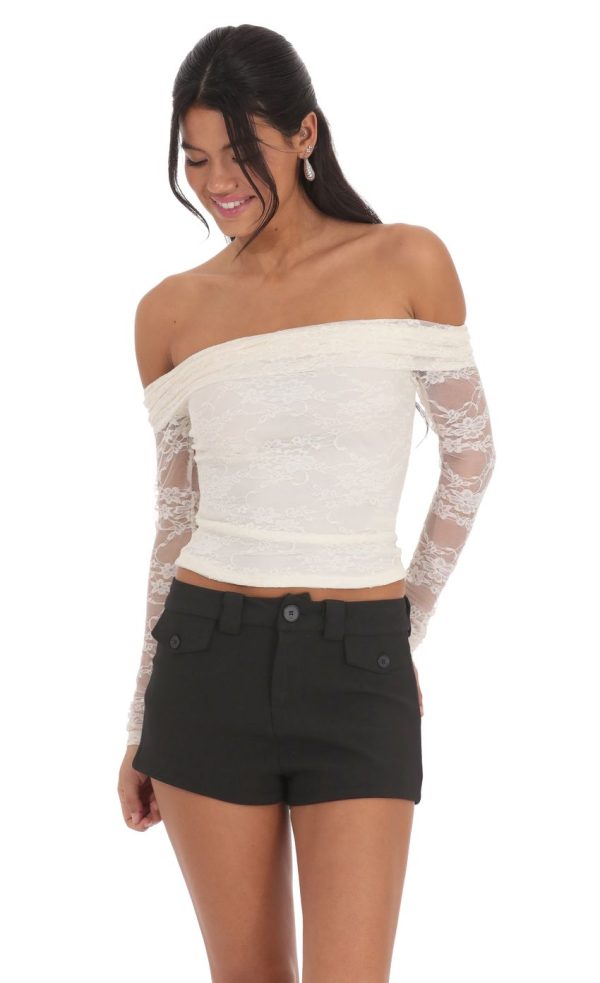 Mini Shorts in Black - Image 4