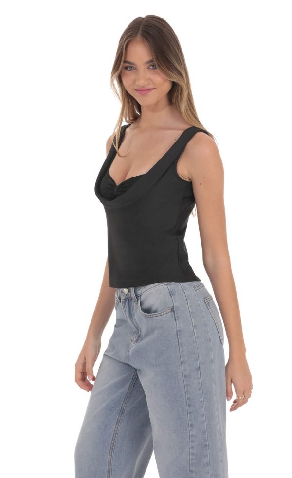 Two Piece Top in Black - Image 3