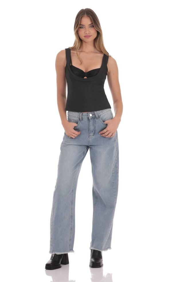 Two Piece Top in Black - Image 4