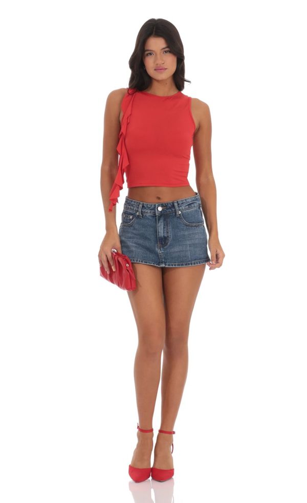 Tassel Top in Red - Image 4