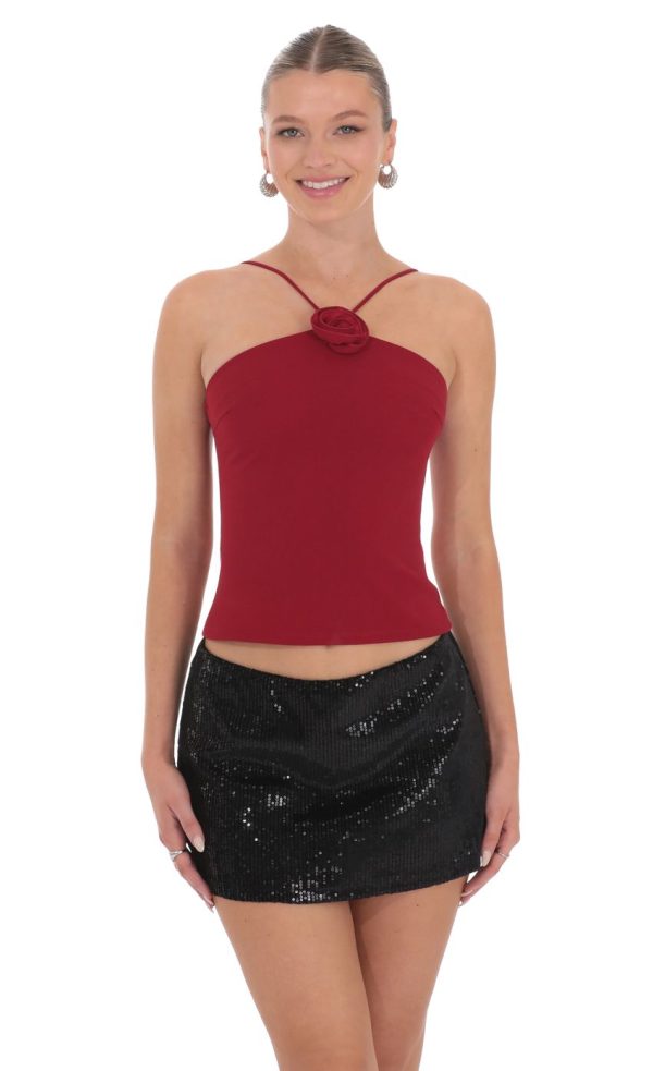Florette Top in Red