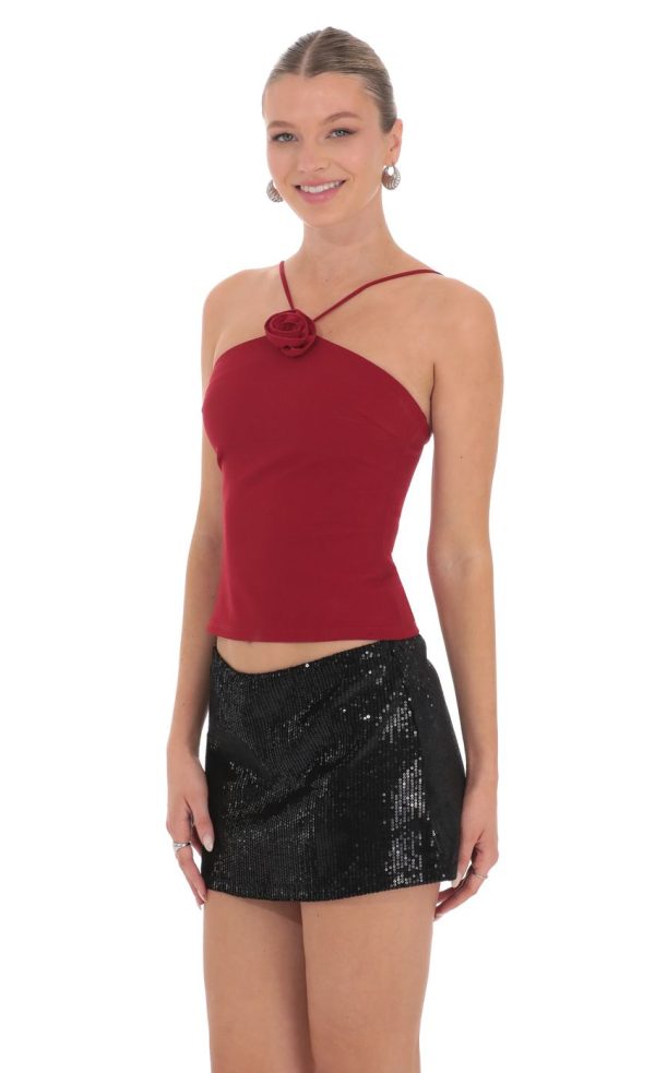 Florette Top in Red - Image 3